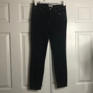 Free People Dark Wash Skinny Jeans 26 Button Fly